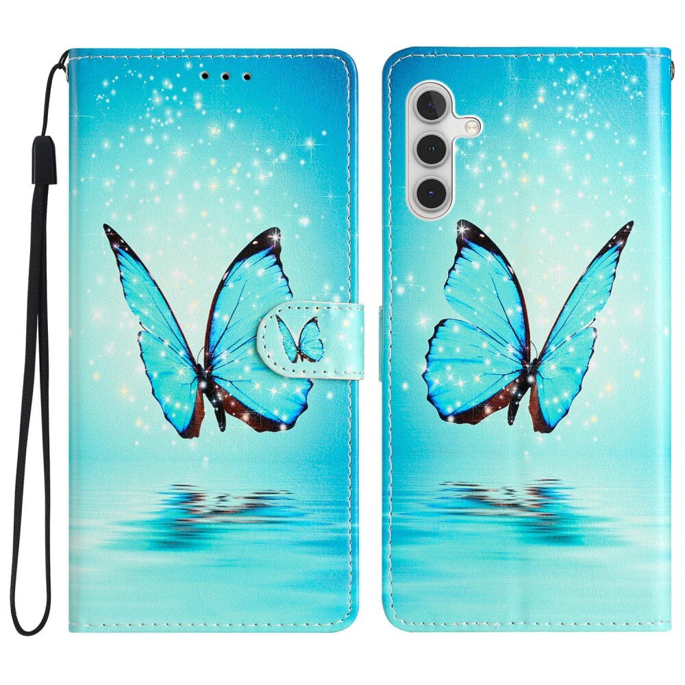 Funda cartera Samsung Galaxy A54 mariposas azules