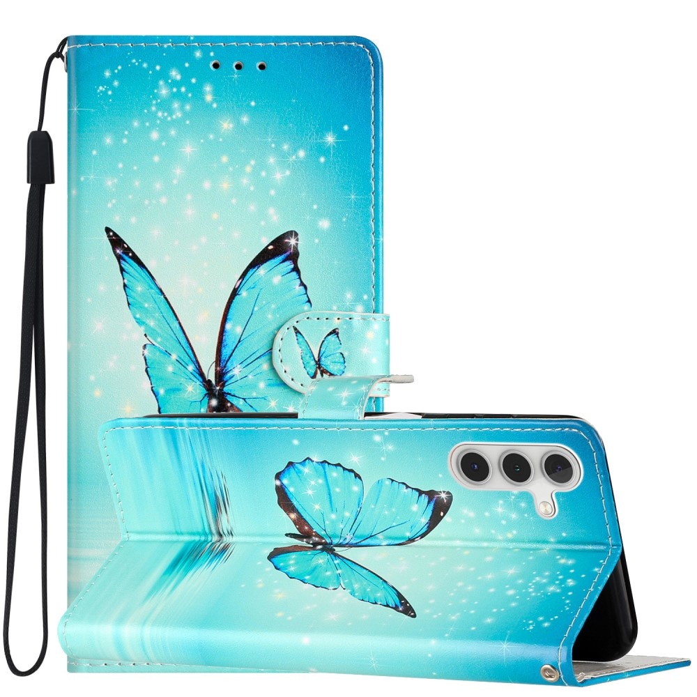 Funda cartera Samsung Galaxy A54 mariposas azules