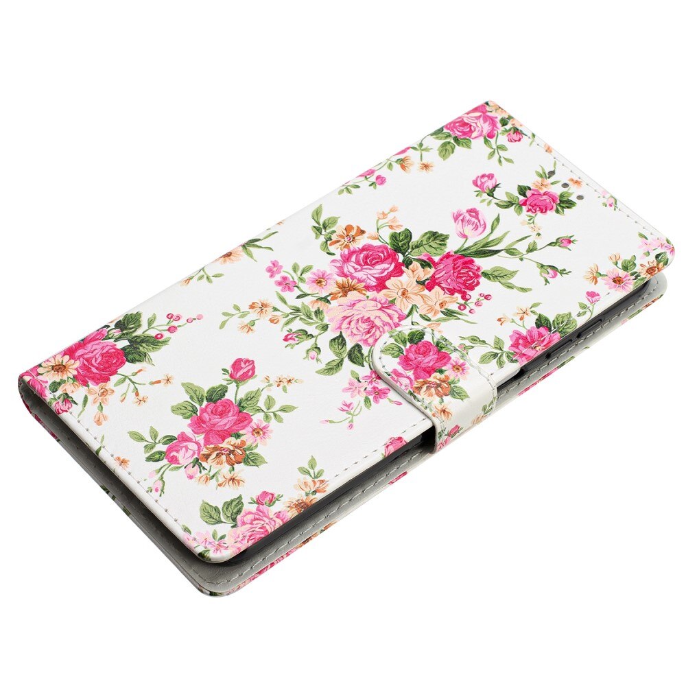 Funda cartera Samsung Galaxy A54 Flores rosadas