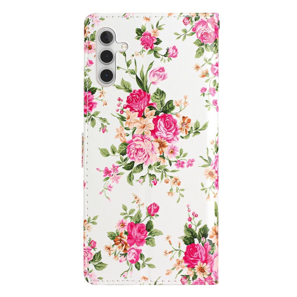 Funda cartera Samsung Galaxy A54 Flores rosadas