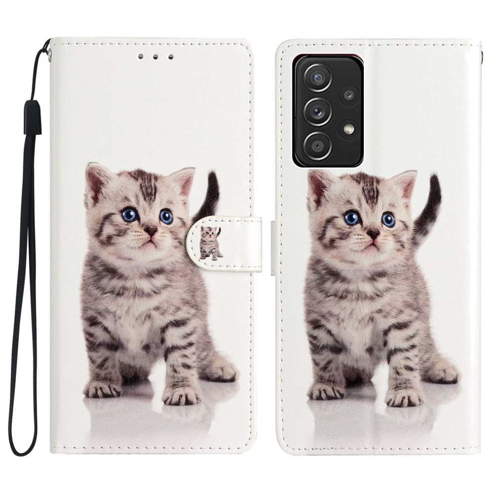 Funda cartera Samsung Galaxy A53 gatito