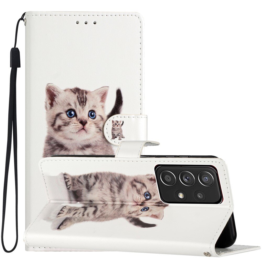 Funda cartera Samsung Galaxy A53 gatito