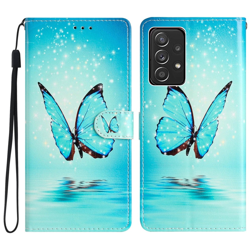 Funda cartera Samsung Galaxy A53 mariposas azules