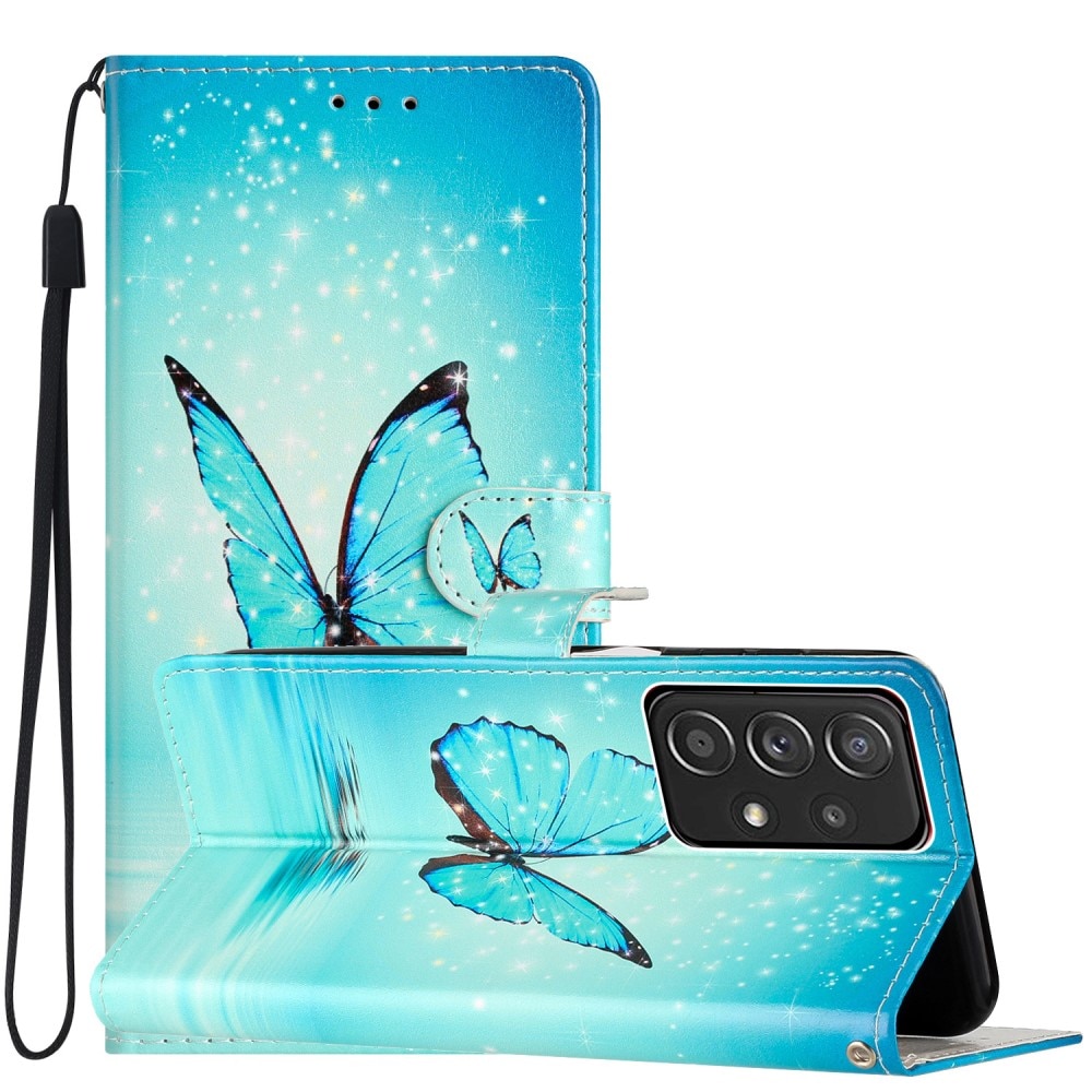 Funda cartera Samsung Galaxy A53 mariposas azules