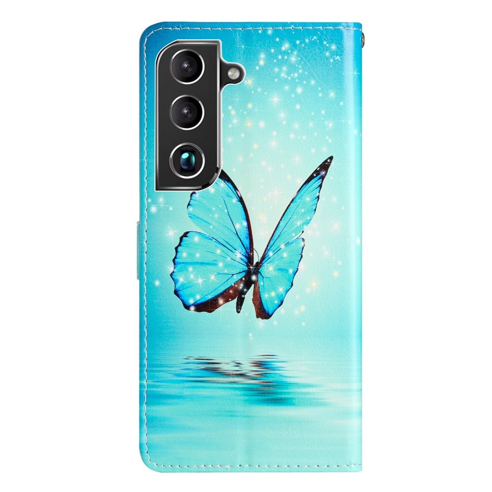 Funda cartera Samsung Galaxy S22 mariposas azules