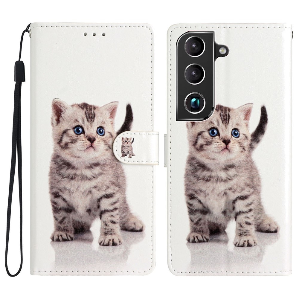 Funda cartera Samsung Galaxy S22 gatito