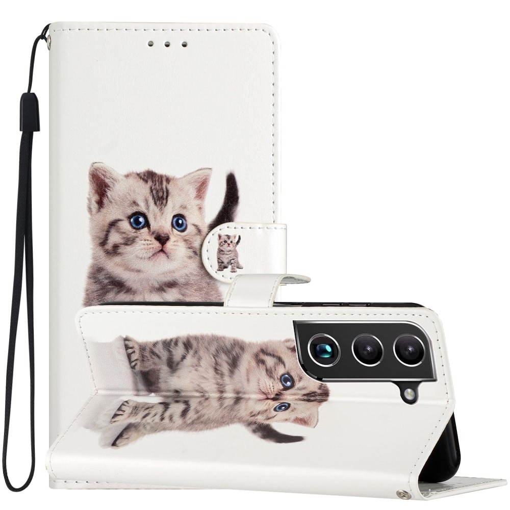 Funda cartera Samsung Galaxy S22 gatito