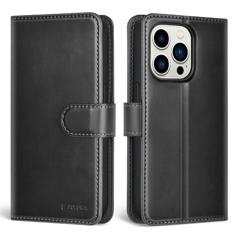 Funda magnética Wallet iPhone 14 Pro negro