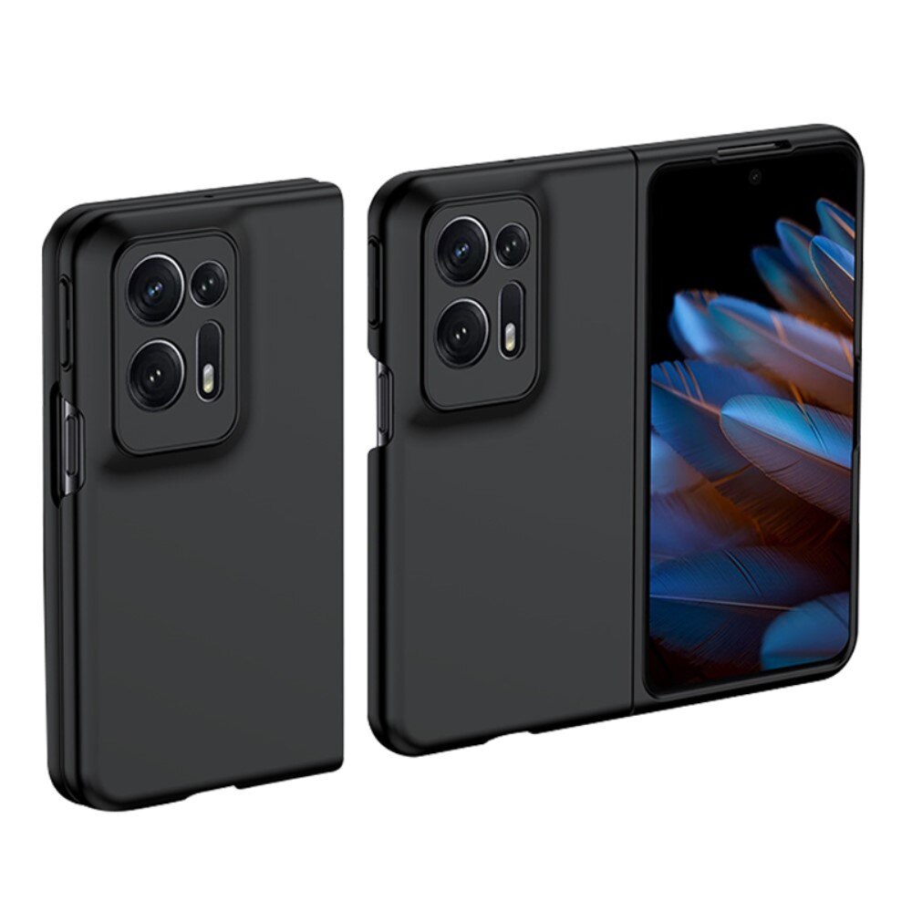 Funda rígida engomada Oppo Find N2 negro