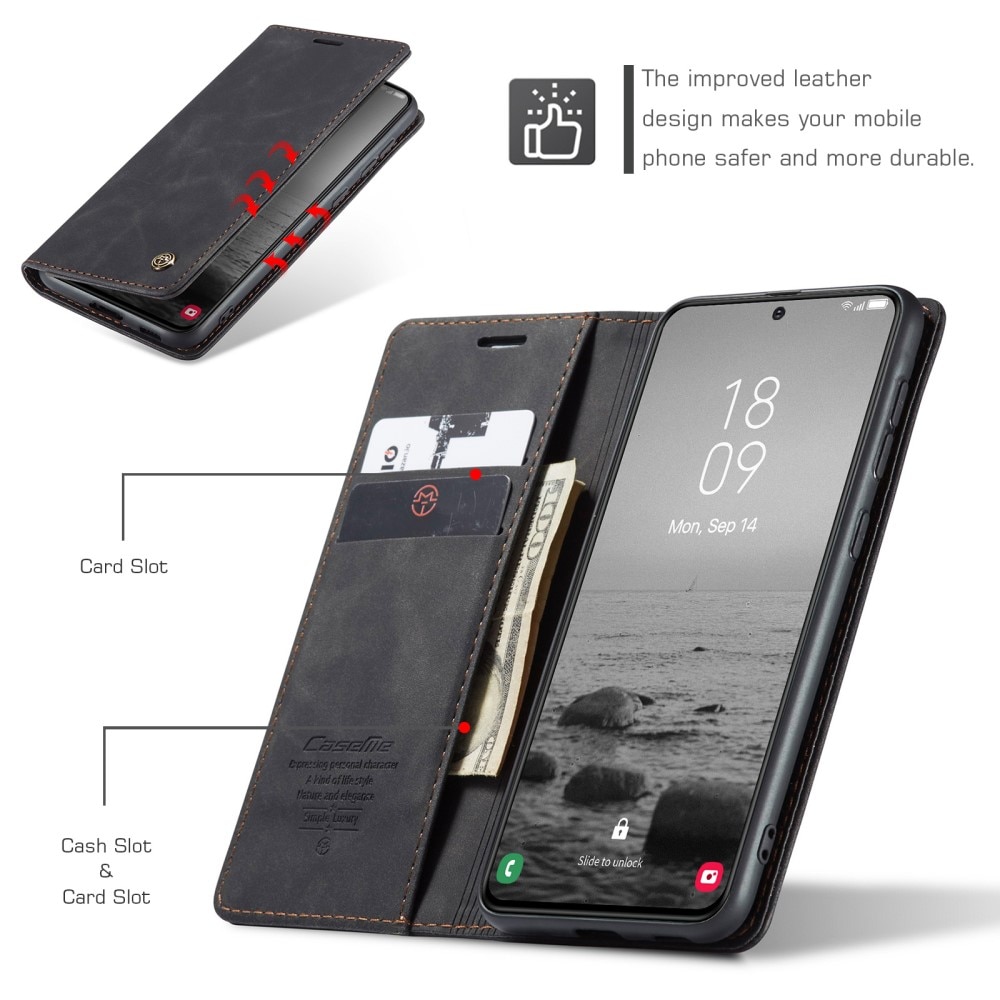 Funda delgada con solapa Samsung Galaxy S23 Negro