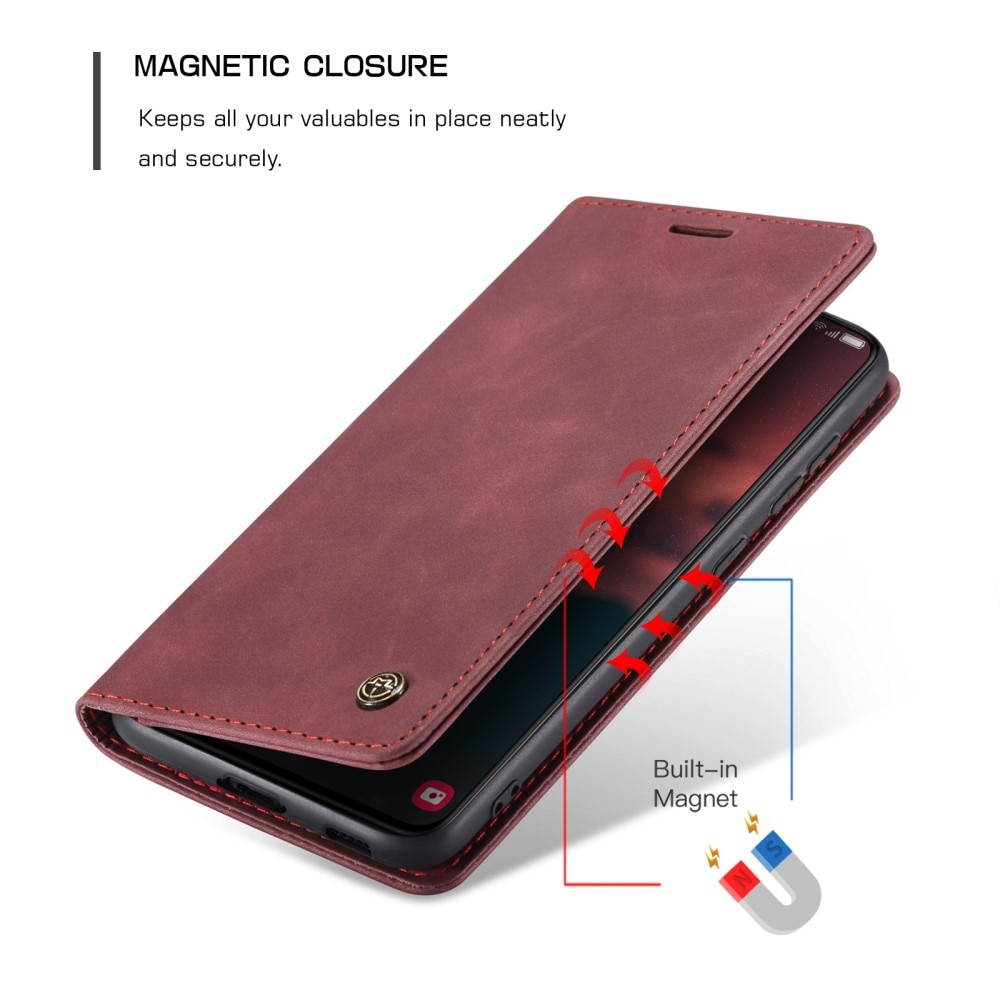 Funda delgada con solapa Samsung Galaxy S23 rojo