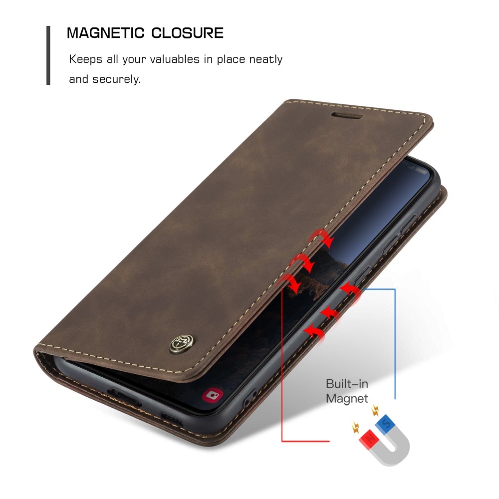 Funda delgada con solapa Samsung Galaxy S23 Marrón