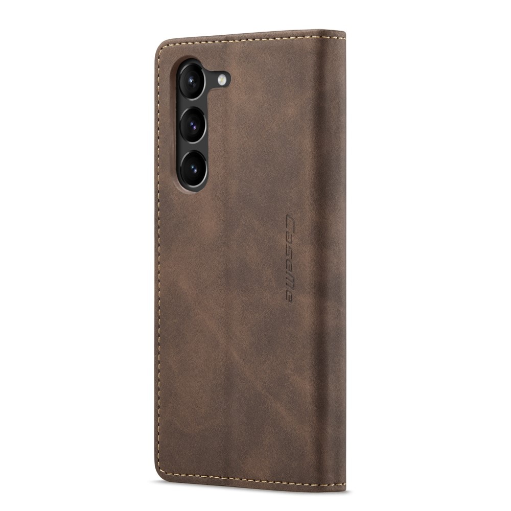 Funda delgada con solapa Samsung Galaxy S23 Marrón