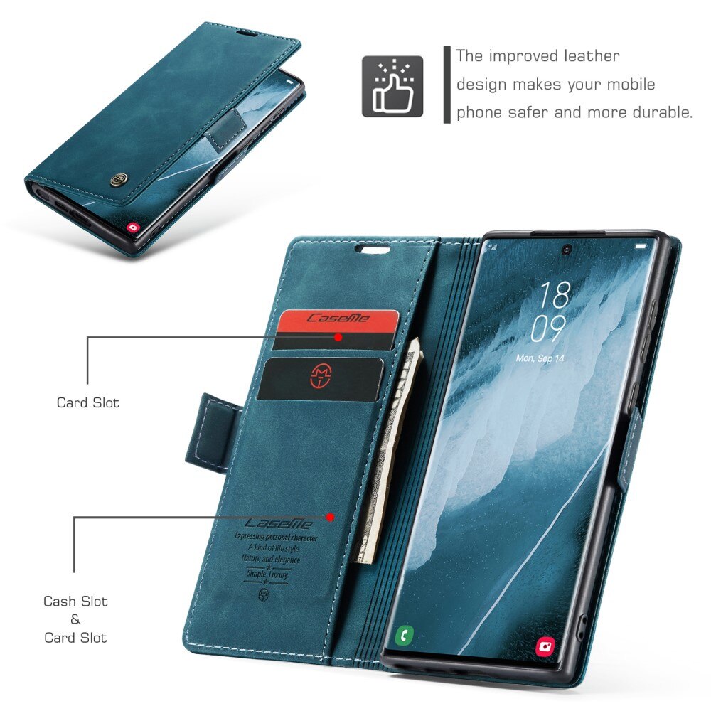 Funda delgada con solapa Samsung Galaxy S23 Ultra Azul
