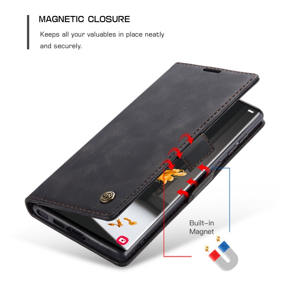 Funda delgada con solapa Samsung Galaxy S23 Ultra Negro