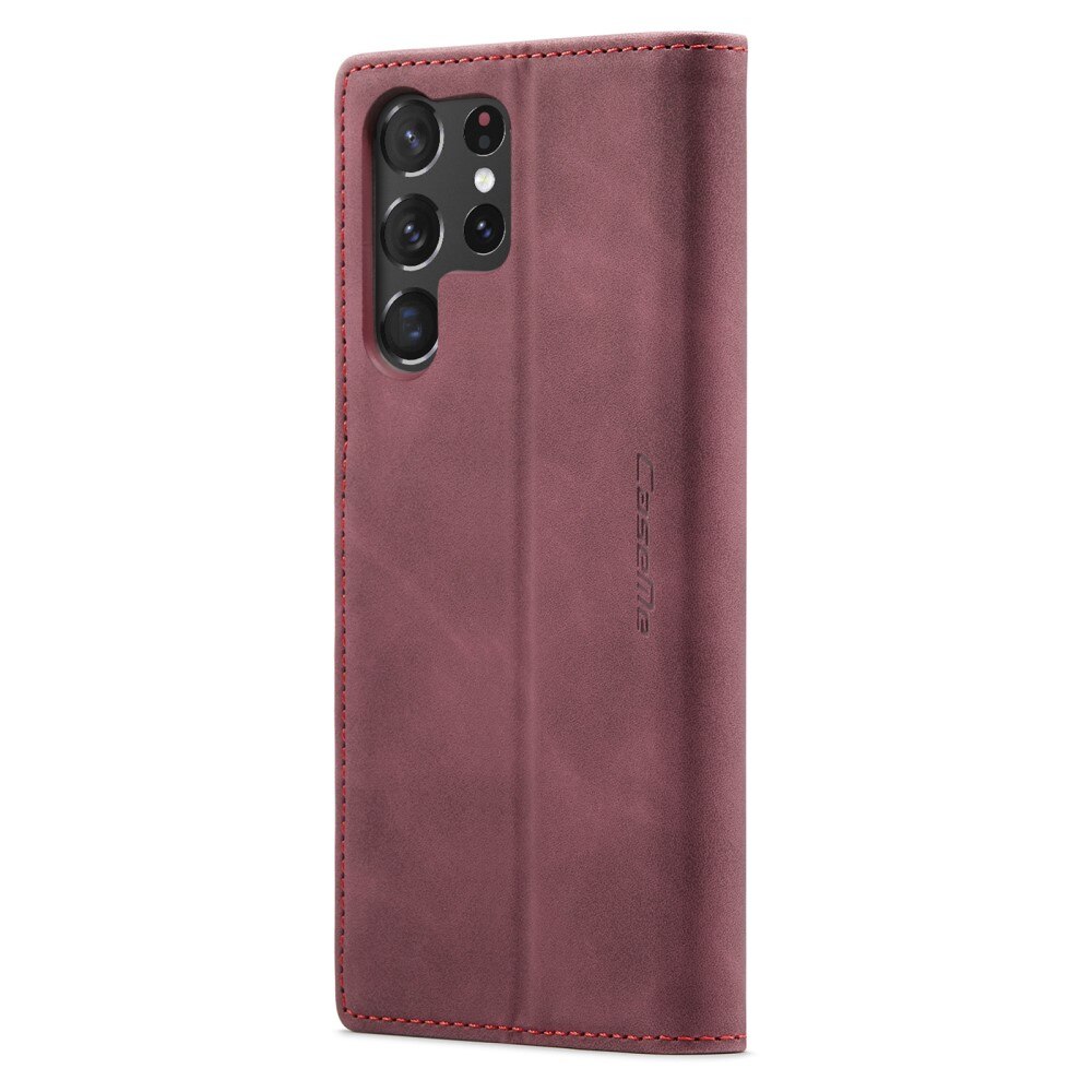 Funda delgada con solapa Samsung Galaxy S23 Ultra Rojo