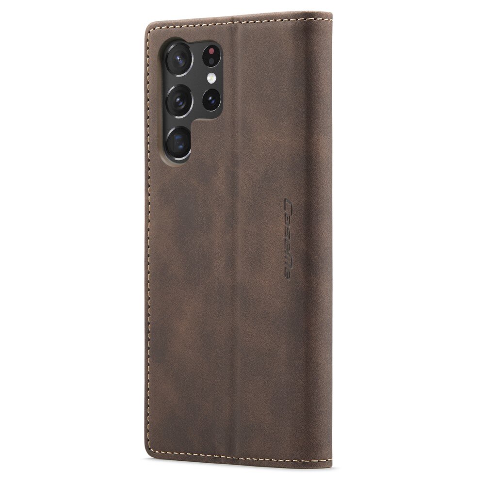 Funda delgada con solapa Samsung Galaxy S23 Ultra Marrón