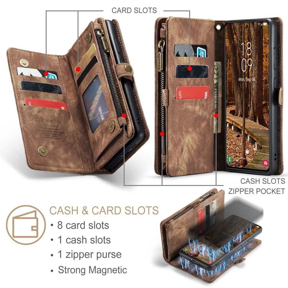 Cartera Multi-Slot Samsung Galaxy S23 Marrón