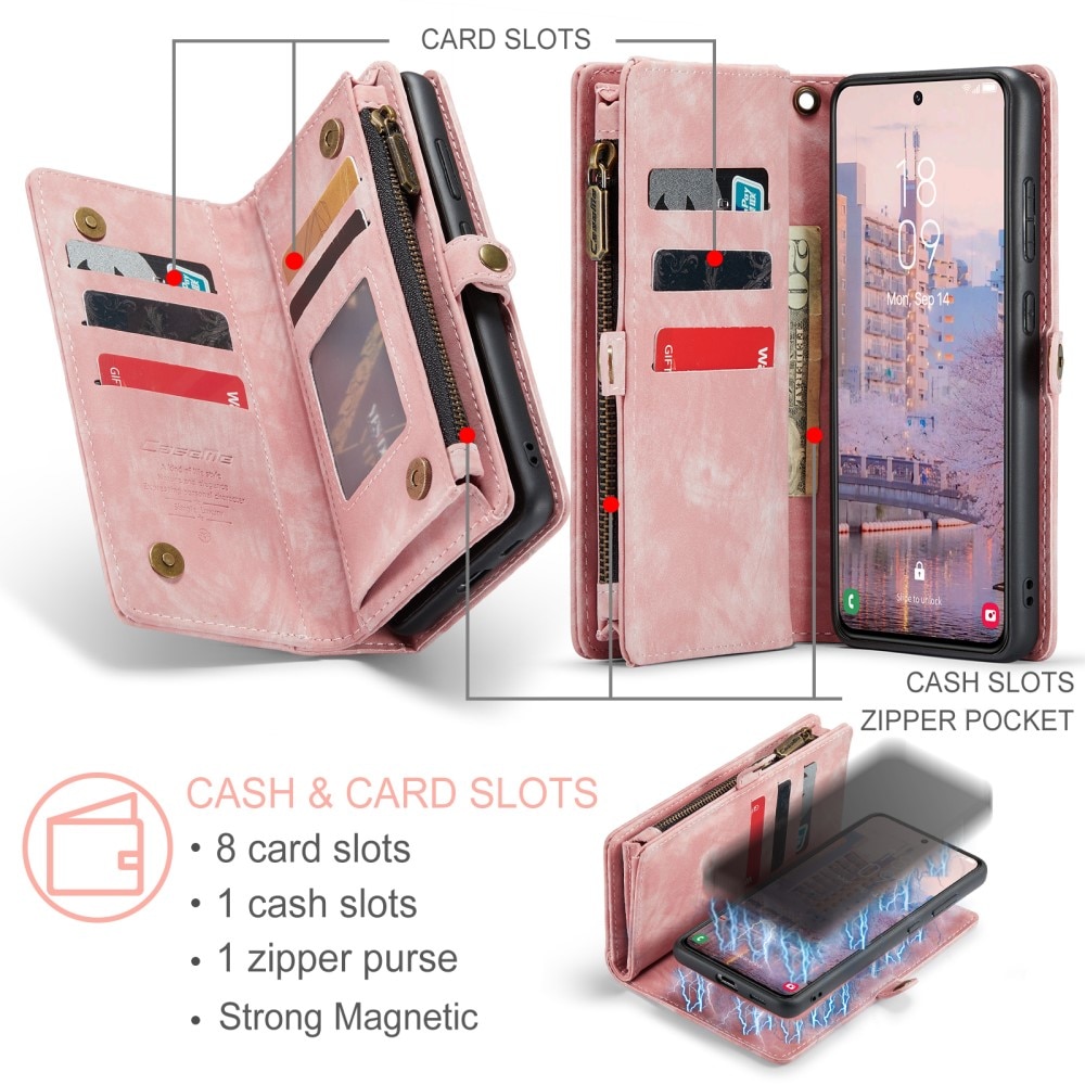 Cartera Multi-Slot Samsung Galaxy S23 Plus Rosa