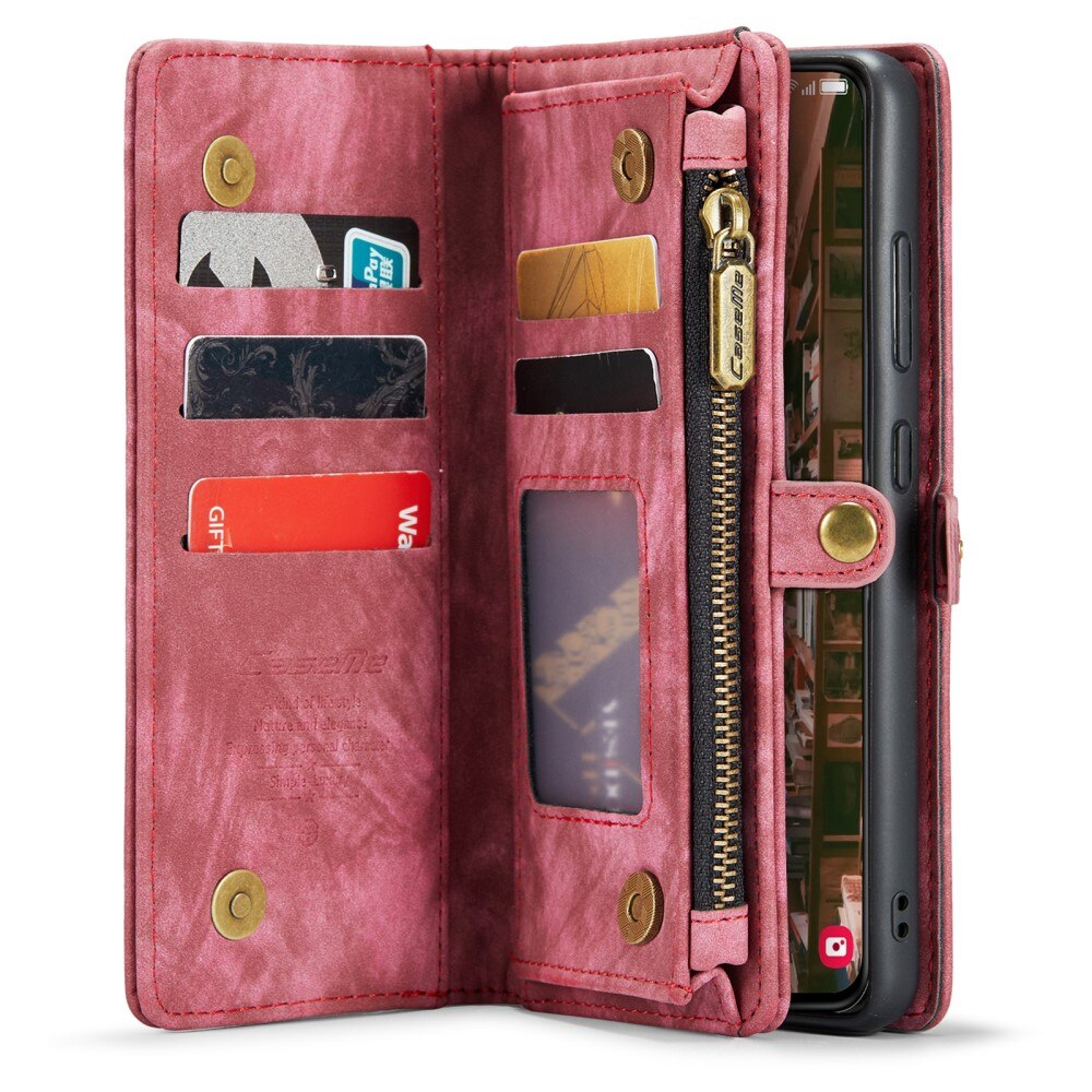 Cartera Multi-Slot Samsung Galaxy S23 Plus rojo