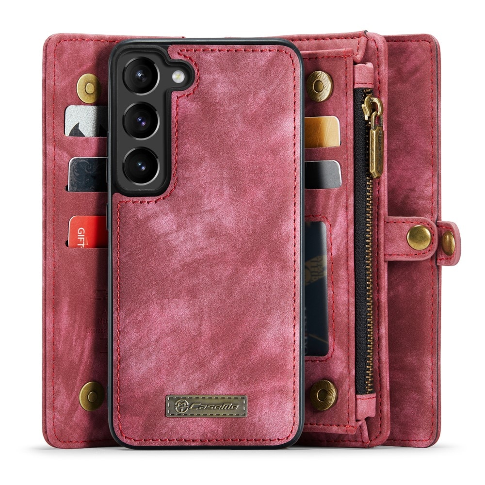 Cartera Multi-Slot Samsung Galaxy S23 Plus rojo