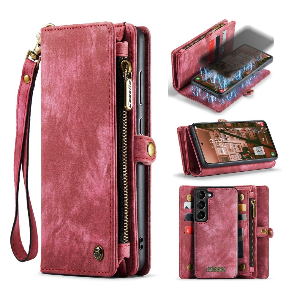 Cartera Multi-Slot Samsung Galaxy S23 Plus Rojo
