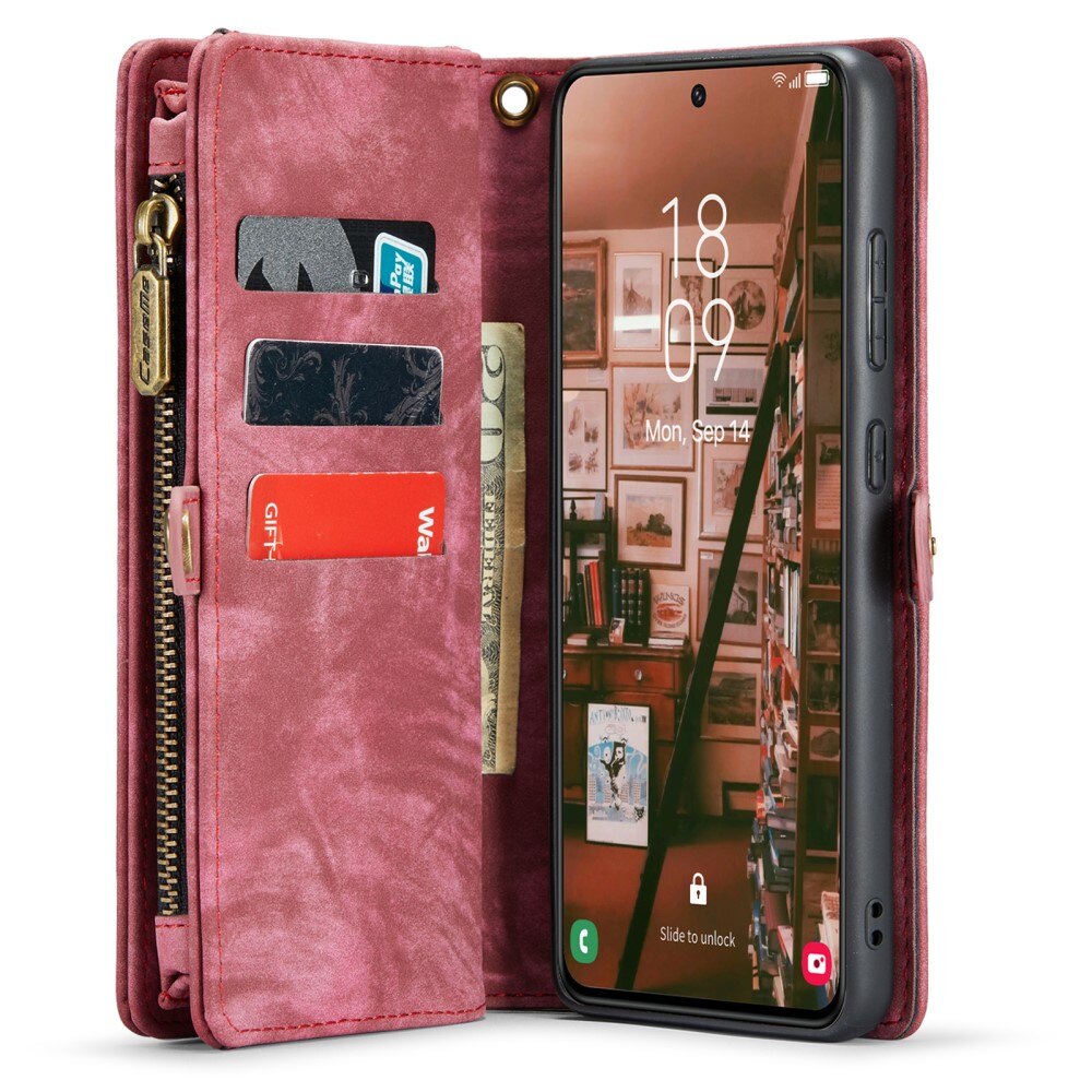Cartera Multi-Slot Samsung Galaxy S23 Plus Rojo