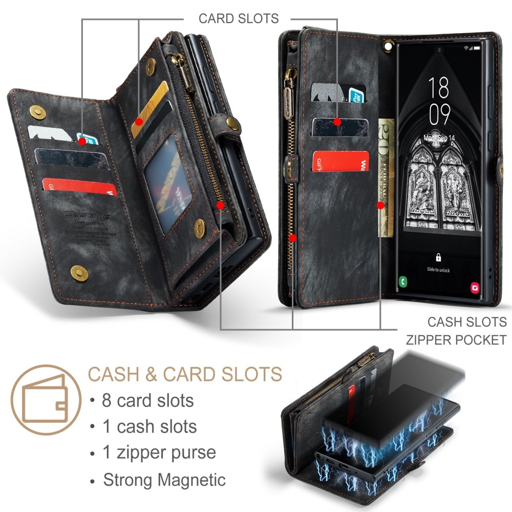 Cartera Multi-Slot Samsung Galaxy S23 Ultra Gris