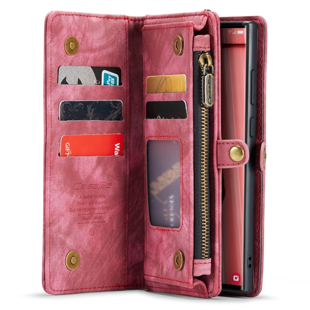 Cartera Multi-Slot Samsung Galaxy S23 Ultra Rojo