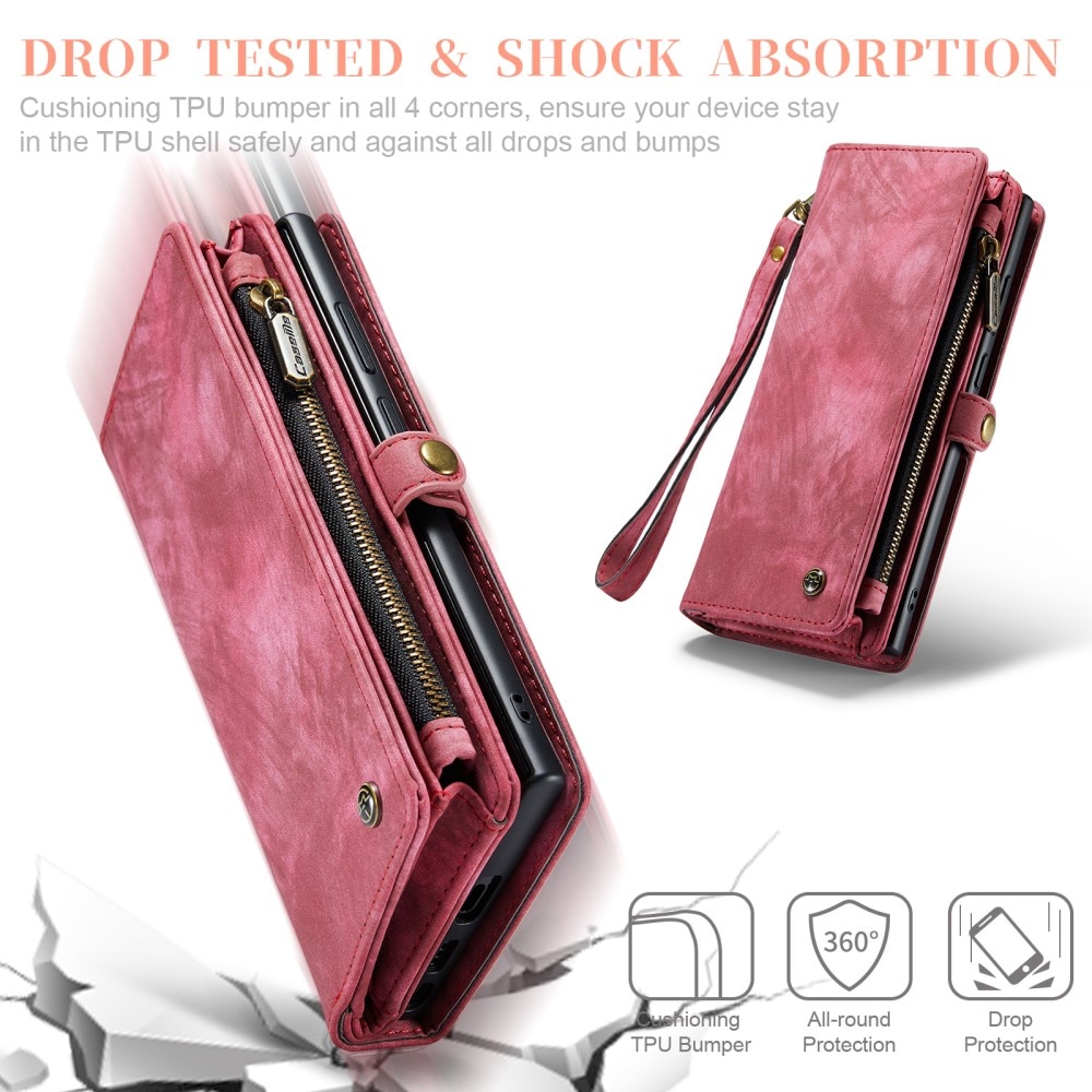Cartera Multi-Slot Samsung Galaxy S23 Ultra Rojo