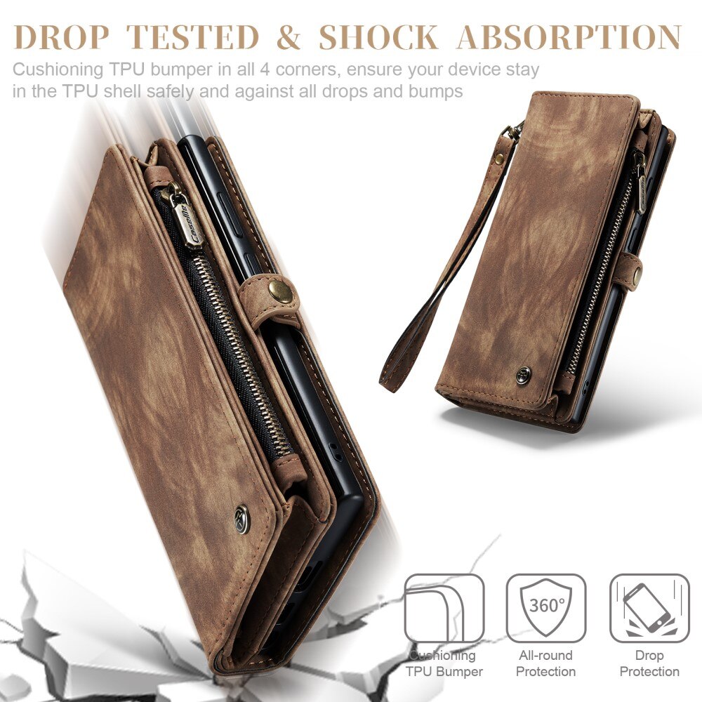 Cartera Multi-Slot Samsung Galaxy S23 Ultra Marrón
