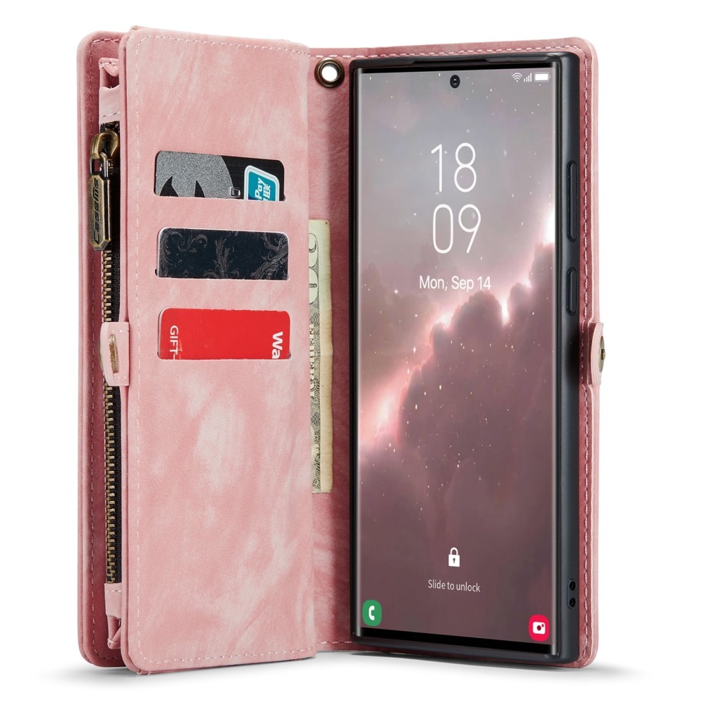 Cartera Multi-Slot Samsung Galaxy S23 Ultra rosado