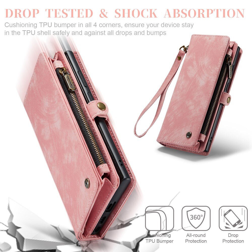 Cartera Multi-Slot Samsung Galaxy S23 Ultra rosado