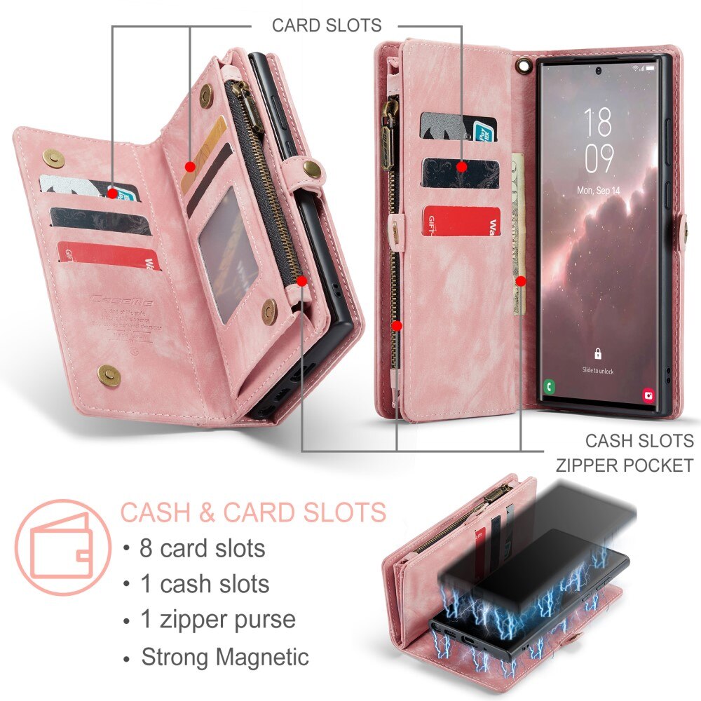 Cartera Multi-Slot Samsung Galaxy S23 Ultra Rosa