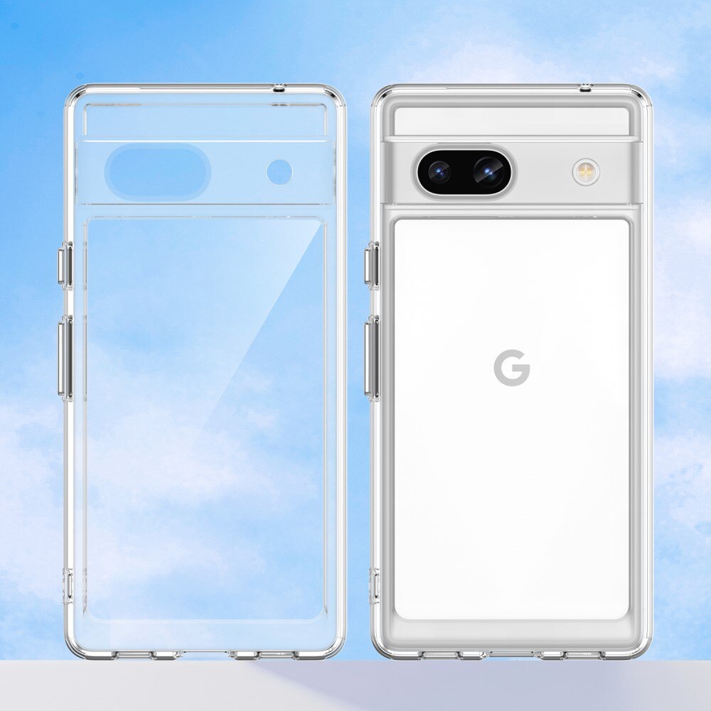 Funda híbrida Crystal Hybrid para Google Pixel 7a, transparente