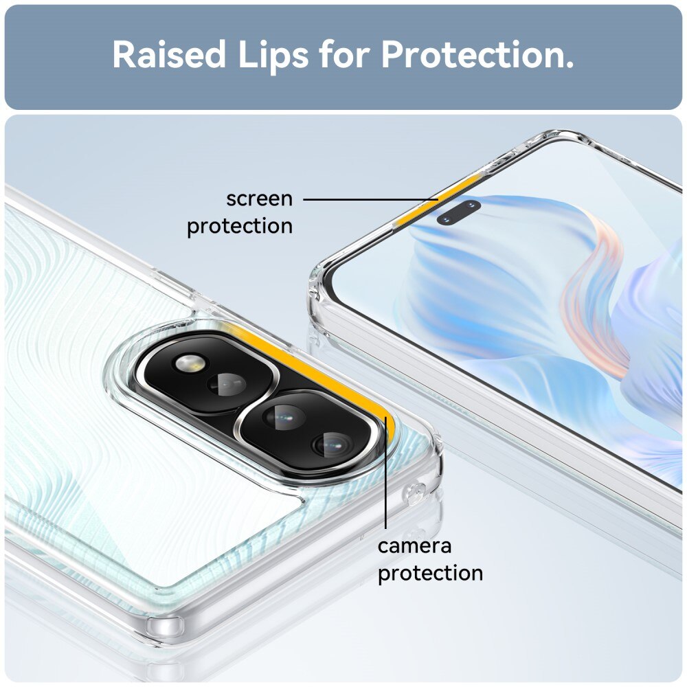 Funda híbrida Crystal Hybrid para Honor 80 Pro, transparente