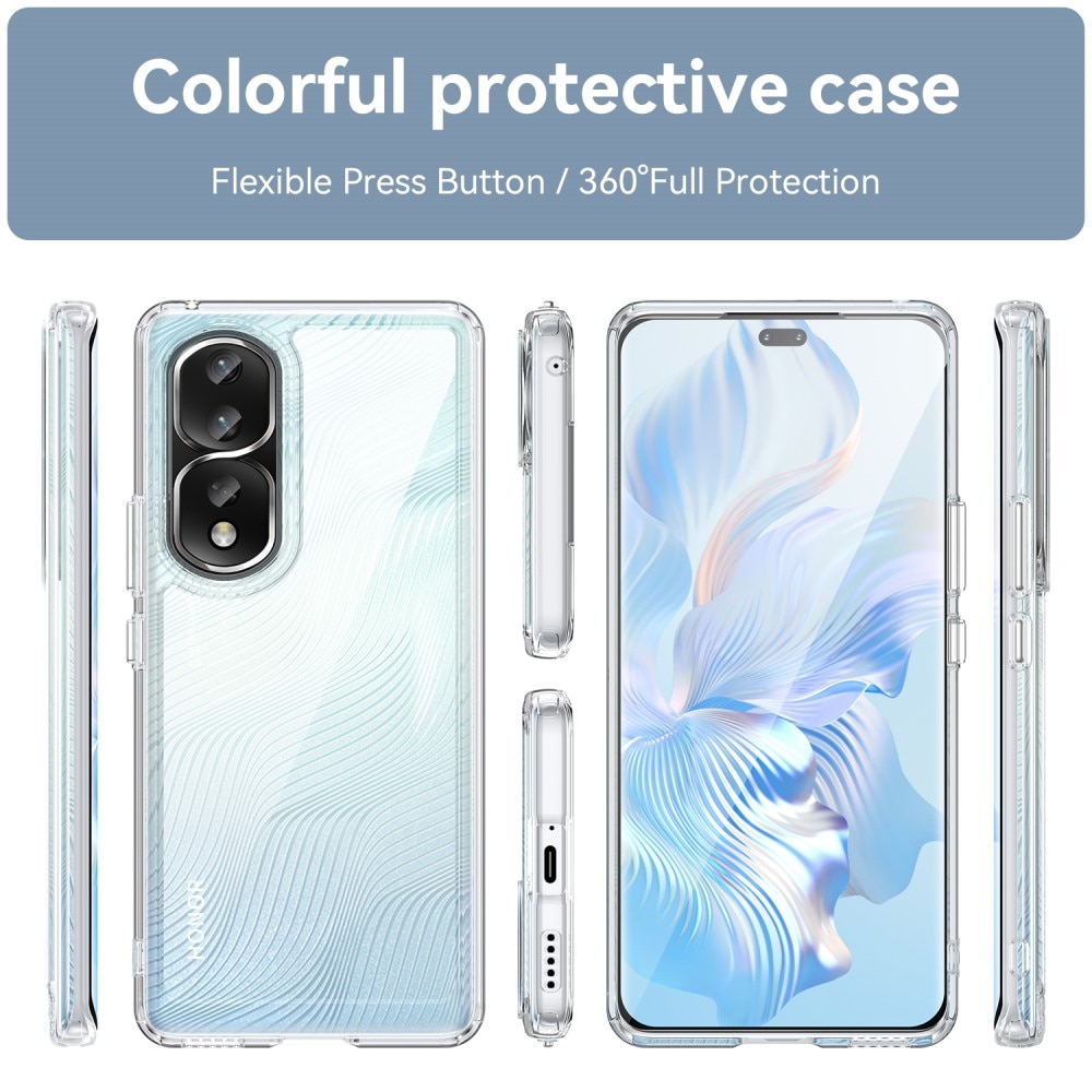 Funda híbrida Crystal Hybrid para Honor 80 Pro, transparente