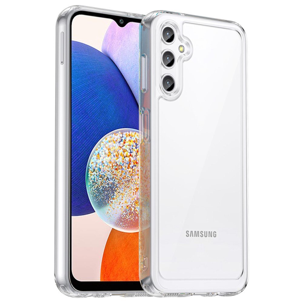 Funda híbrida Crystal Hybrid para Samsung Galaxy A14, transparente