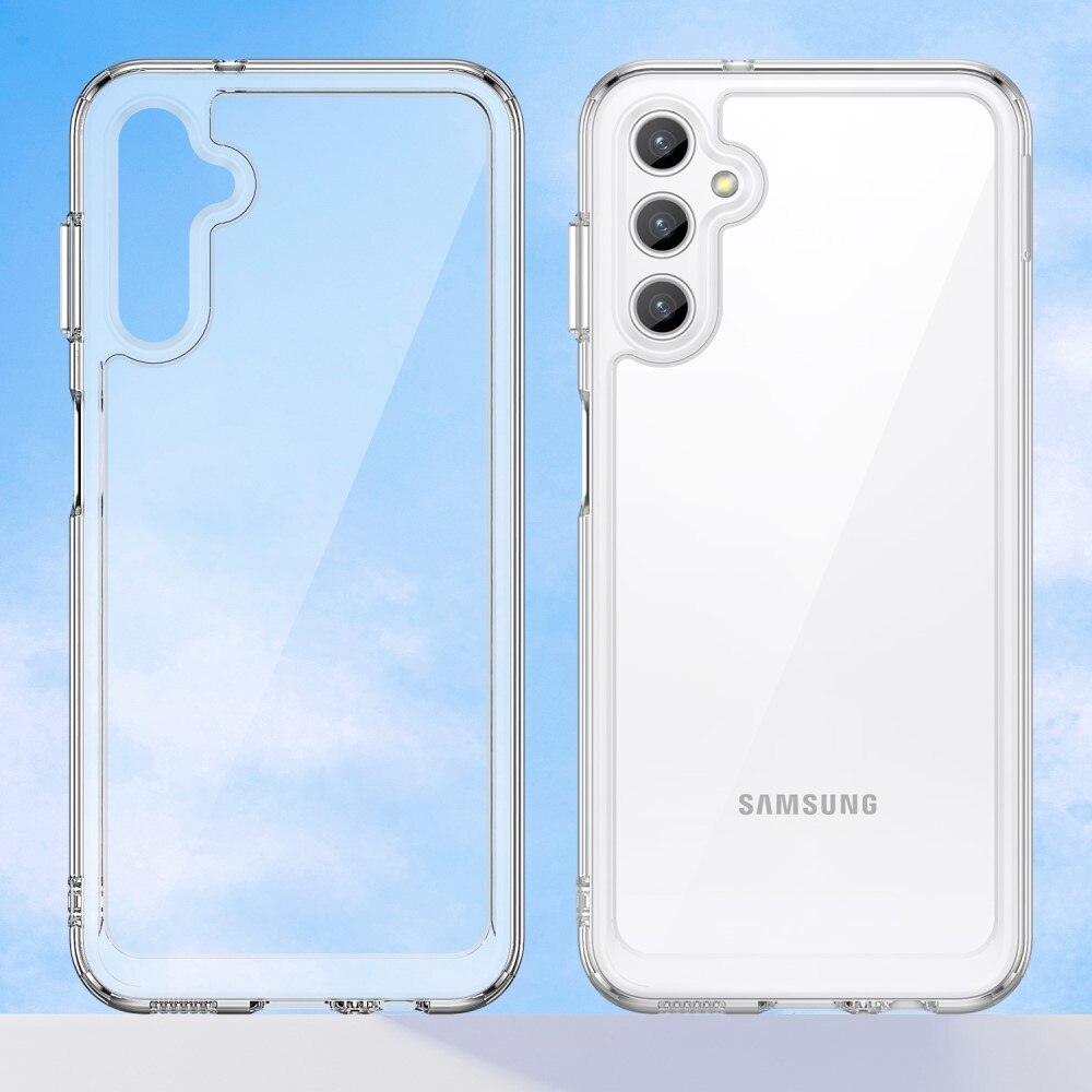 Funda híbrida Crystal Hybrid para Samsung Galaxy A14, transparente