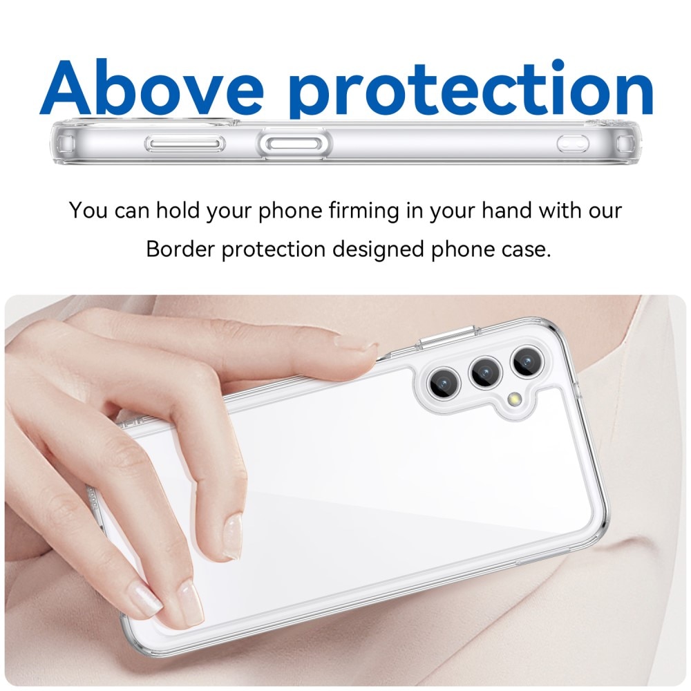 Funda híbrida Crystal Hybrid para Samsung Galaxy A14, transparente