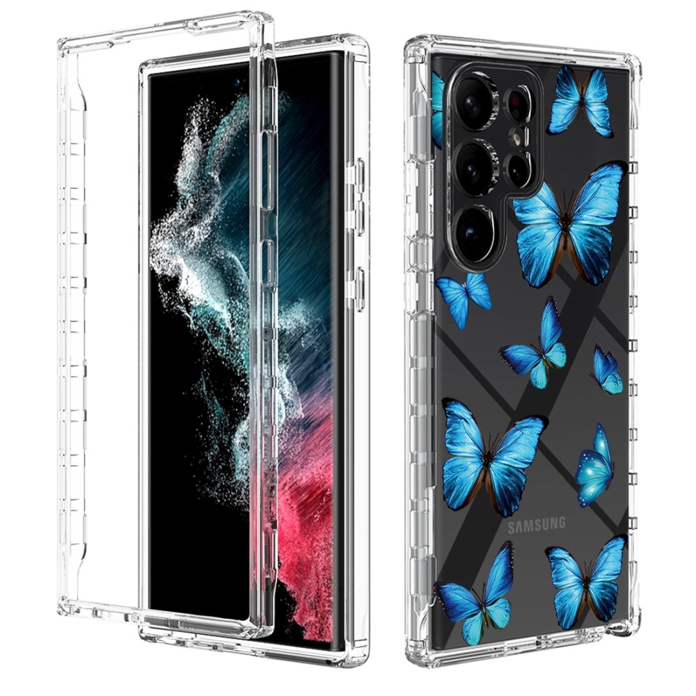 Funda con cobertura total Samsung Galaxy S23 Ultra mariposas