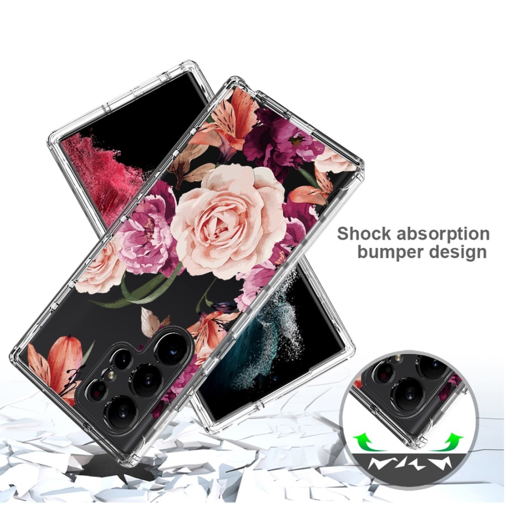 Funda con cobertura total Samsung Galaxy S23 Ultra flores