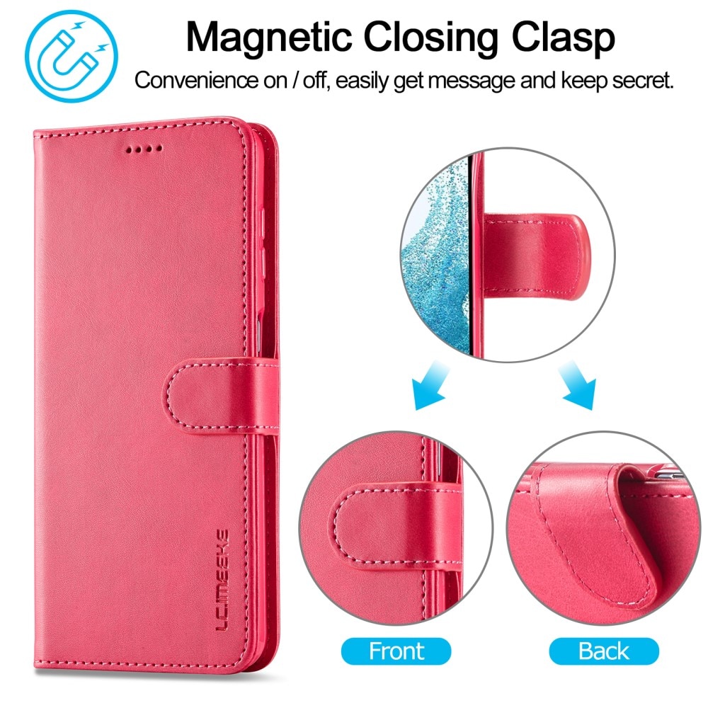 Funda tipo cartera Samsung Galaxy A34 rosado