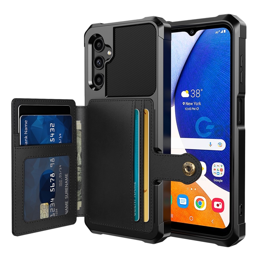 Funda con tarjetero Tough Multi-slot Samsung Galaxy A14 Negro