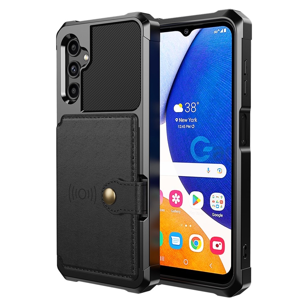 Funda con tarjetero Tough Multi-slot Samsung Galaxy A14 Negro