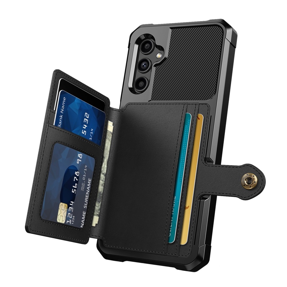 Funda con tarjetero Tough Multi-slot Samsung Galaxy A14 Negro