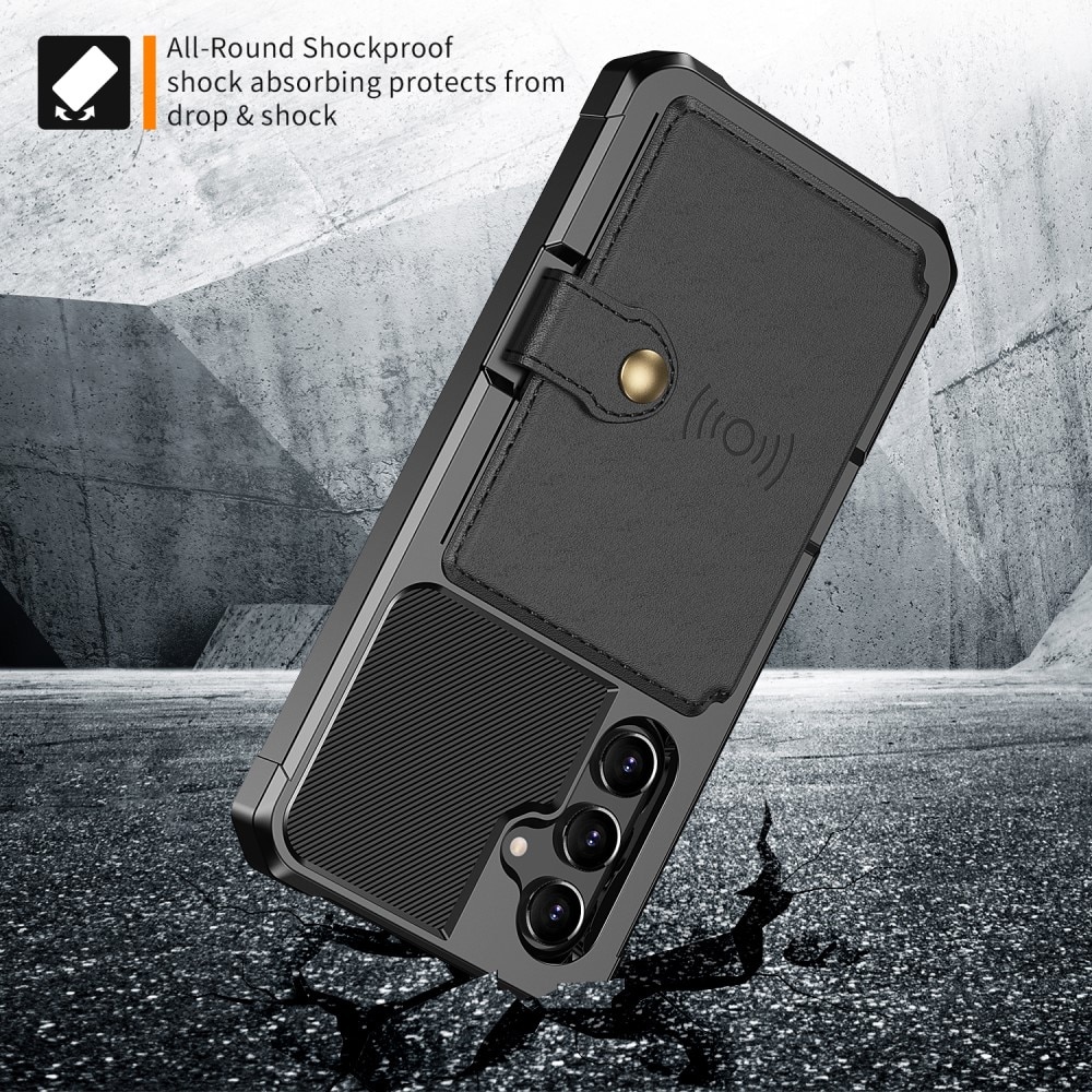 Funda con tarjetero Tough Multi-slot Samsung Galaxy A54 negro