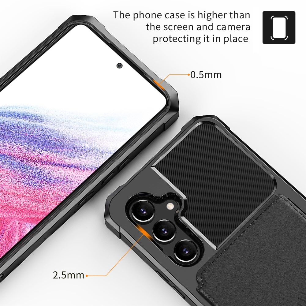 Funda con tarjetero Tough Multi-slot Samsung Galaxy A54 Negro