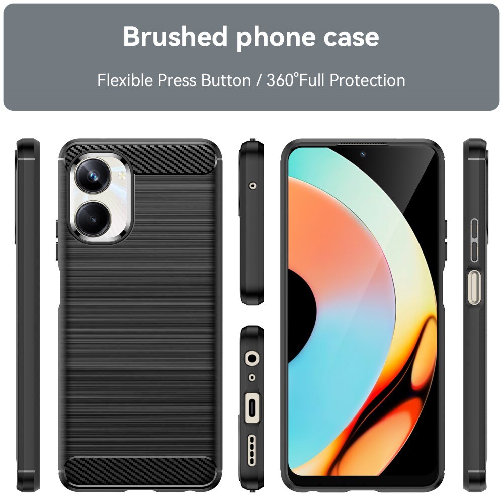 Funda TPU Brushed Realme 10 Pro Black