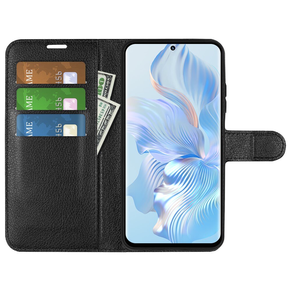 Funda cartera  Honor 80 Negro